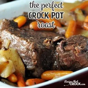 The Perfect Crock Pot Roast really is my Momma's recipe that I grew up on. I have tried TONS of roast recipes, and this has always been my favorite!