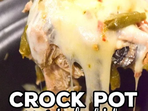 This Crock Pot Pepper Jack Chicken is one of our family's favorite slow cooker dinner recipes. It is a super simple one-pot crock pot meal.