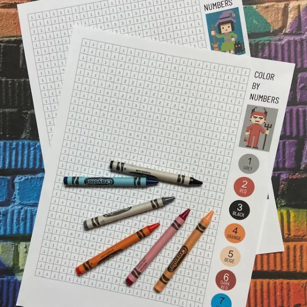 3 Halloween Color By Number Activities are a fun way for kids to settle down after Trick or Treating. They are good teacher tools too.