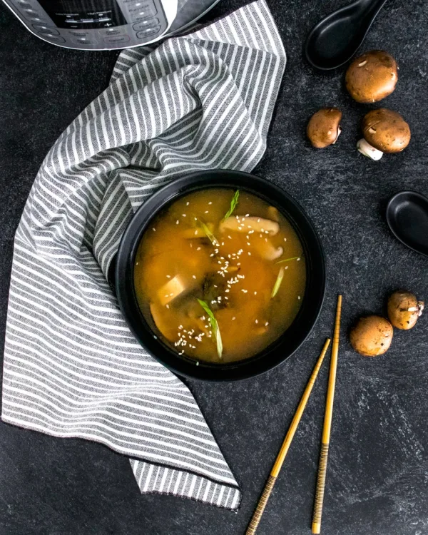 This Instant Pot Miso Soup Recipe Without Dashi is a simple recipe that you can make with easy-to-find grocery store ingredients.